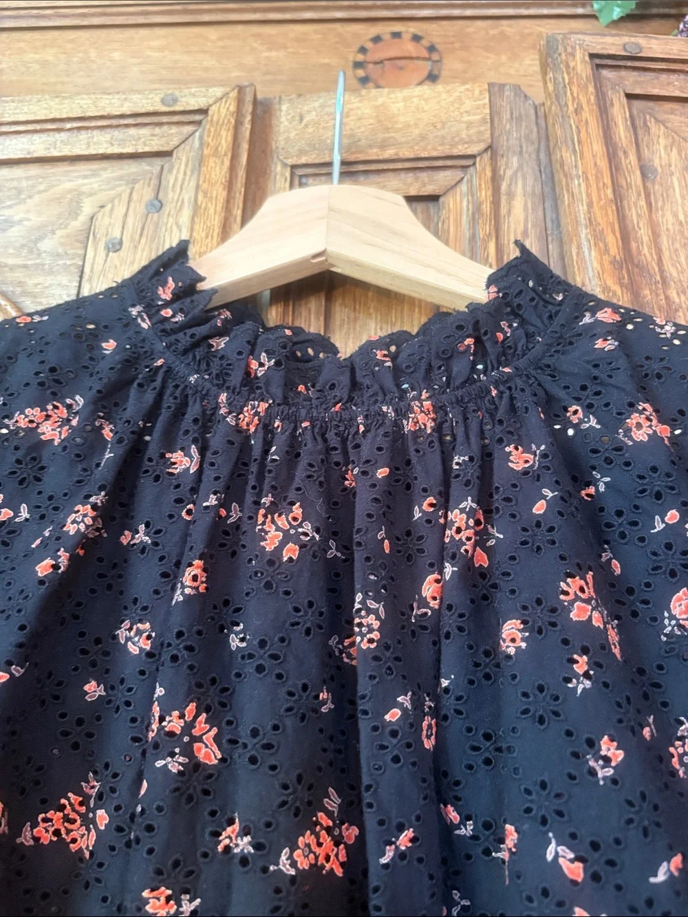 Ulla Johnson Eyelet Puff Sleeve Blouse